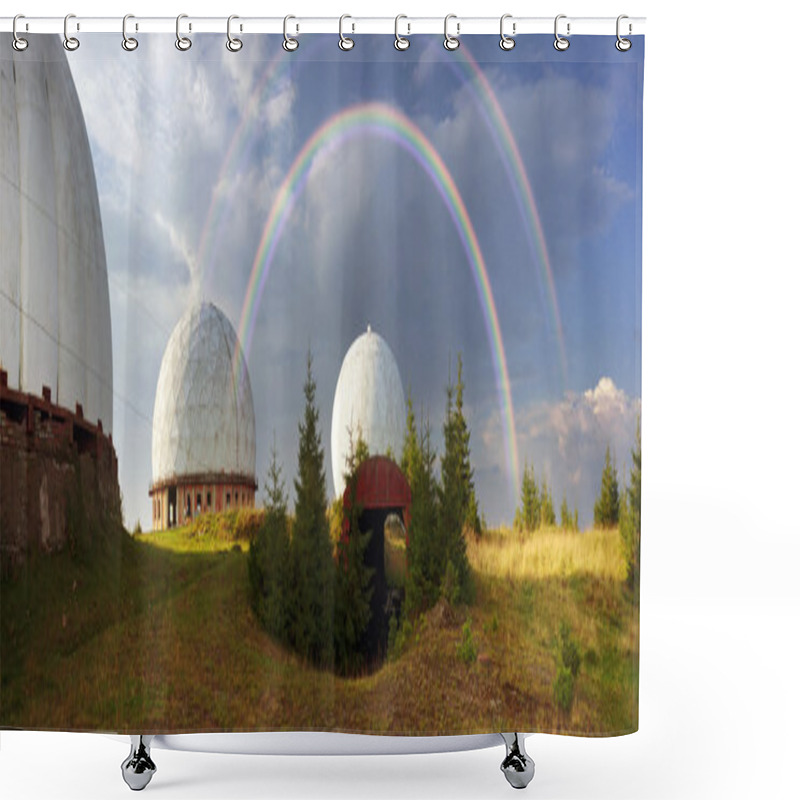 Personality  Pamir Army Station In Carpathians Shower Curtains