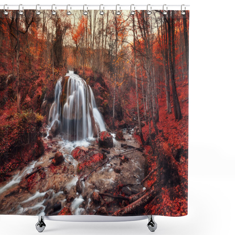 Personality  Silver Stream Waterfall Shower Curtains