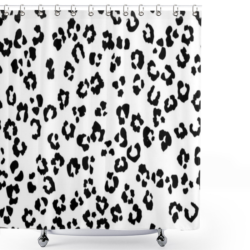 Personality  Seamless Pattern Of Cheetah Skin, Vector Illustration Design Shower Curtains