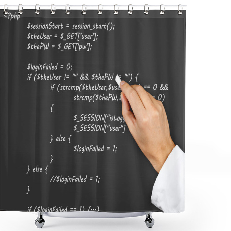 Personality  Source Code Shower Curtains