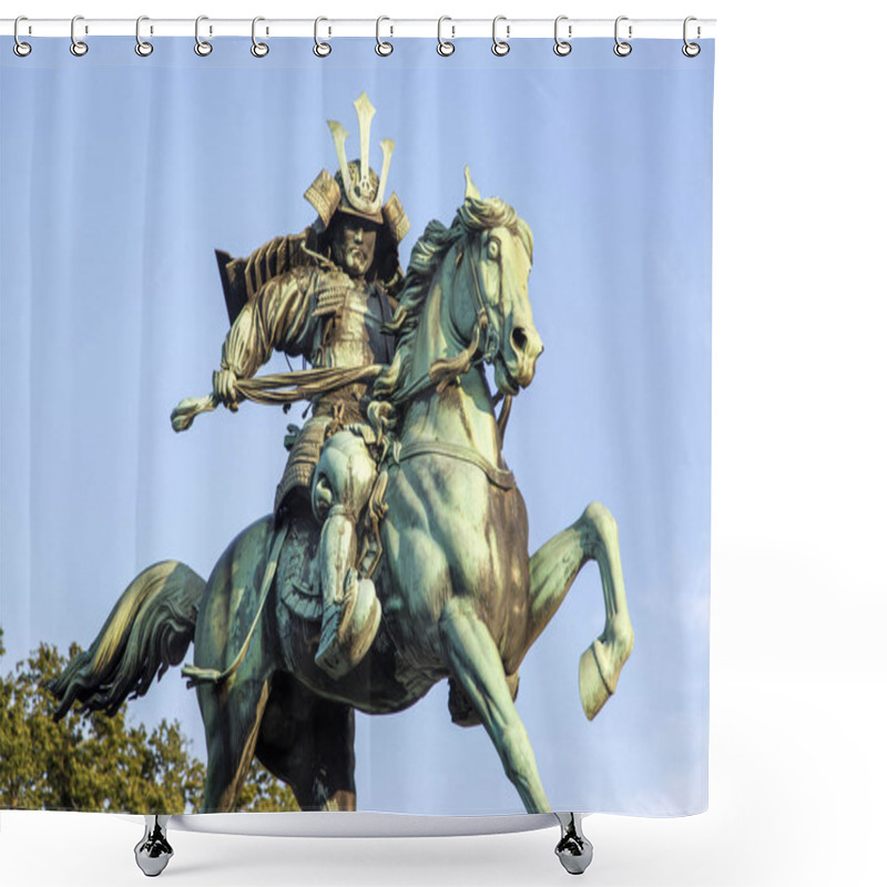 Personality  Statue Of Kusunogi Masashige Shower Curtains