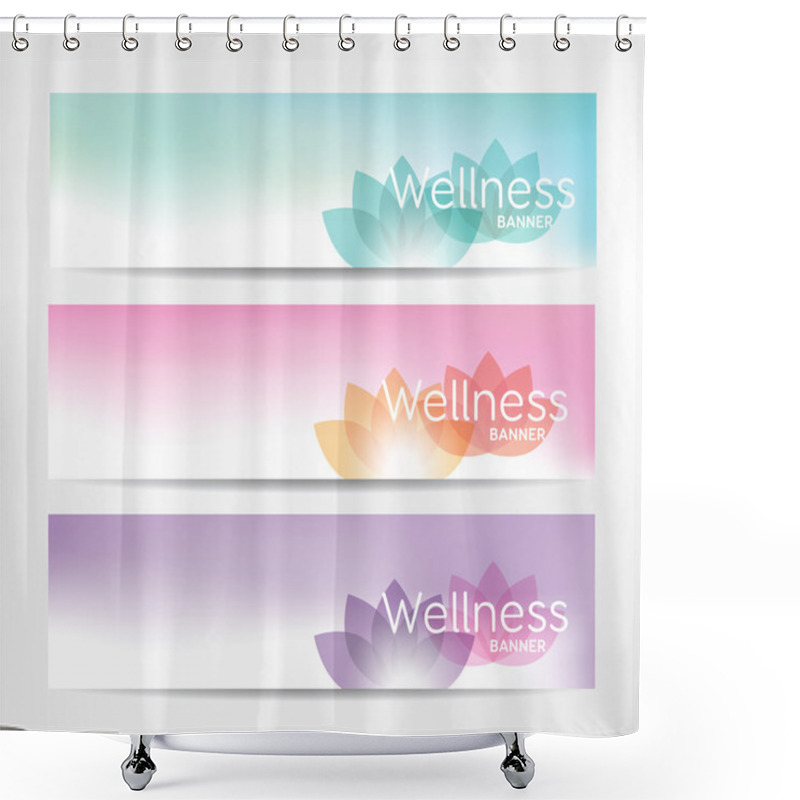 Personality  Wellness Banners Shower Curtains