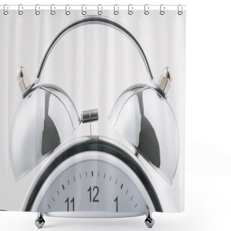 Personality  Close Up Of Alarm Clock Shower Curtains