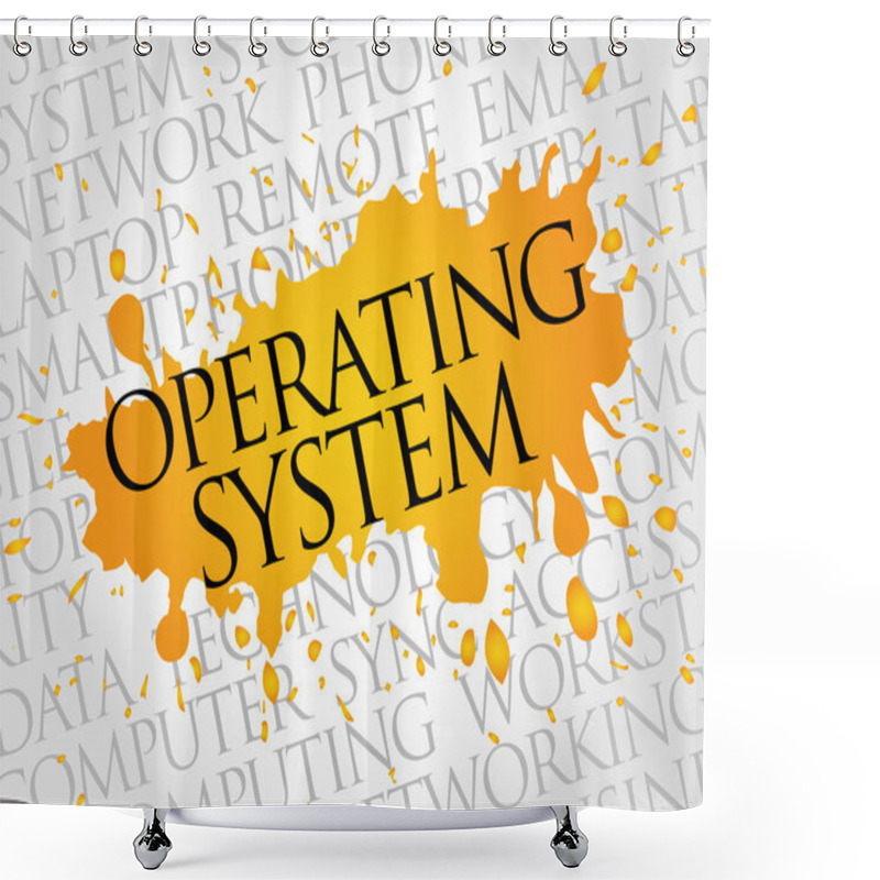 Personality  Operating System Word Cloud Shower Curtains