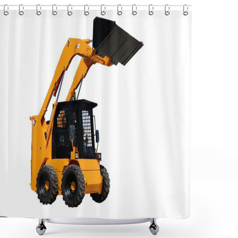 Personality  Skid Steer Loader (isolated) Shower Curtains