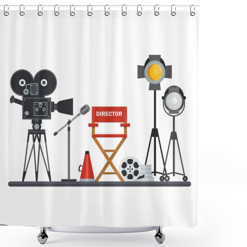 Personality  Film Set Director Chair Shower Curtains