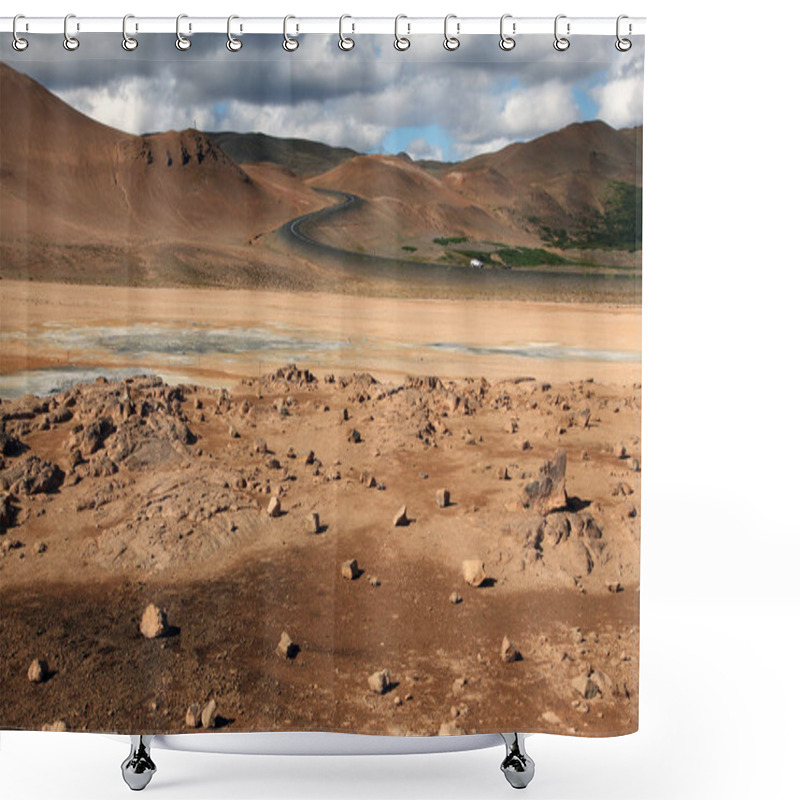 Personality  Hot Springs Namafjall In Iceland Shower Curtains