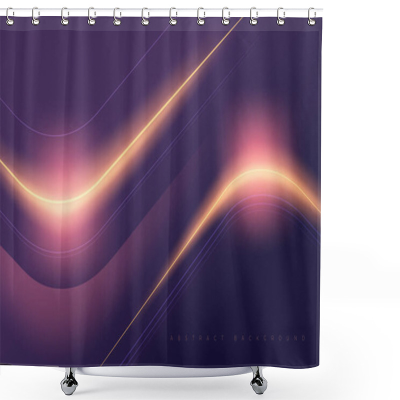 Personality  Futuristic Template In Vector Shower Curtains