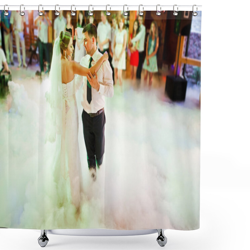 Personality  Amazing First Wedding Dance On Heavy Smoke Shower Curtains