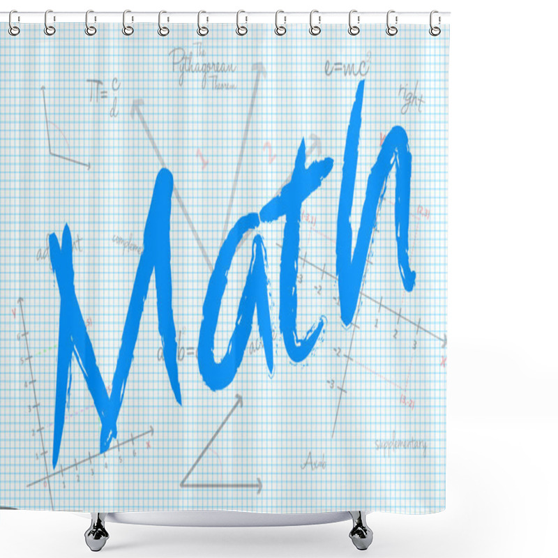 Personality  School Math Class Shower Curtains