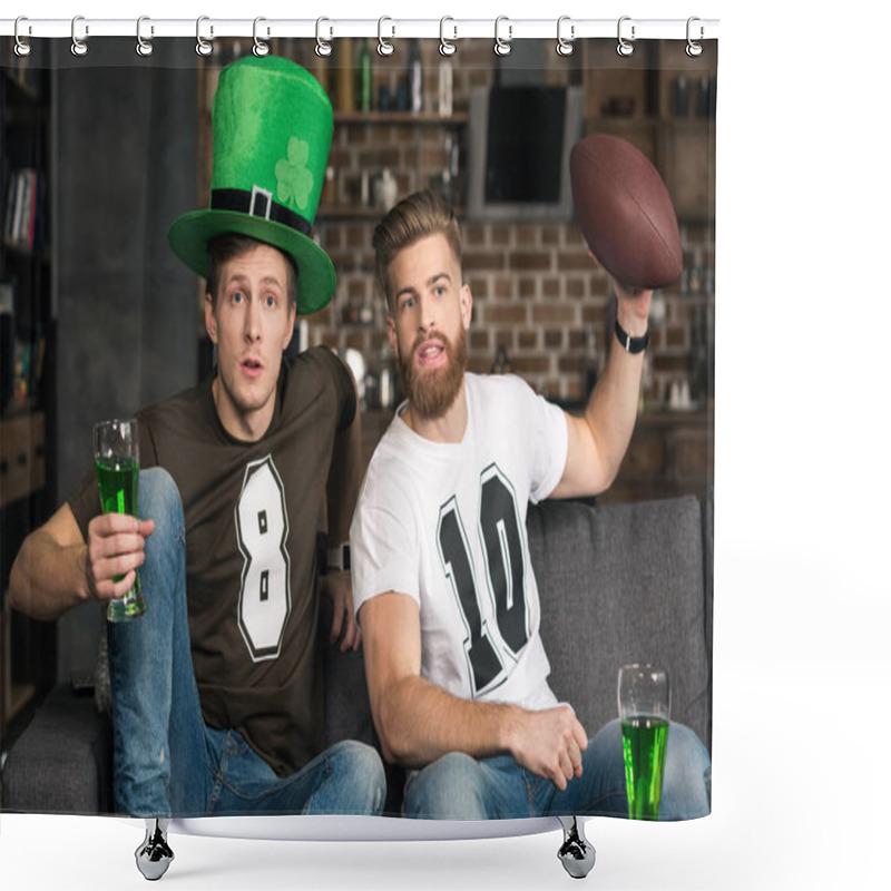 Personality  Men Celebrating St Patricks Day Shower Curtains