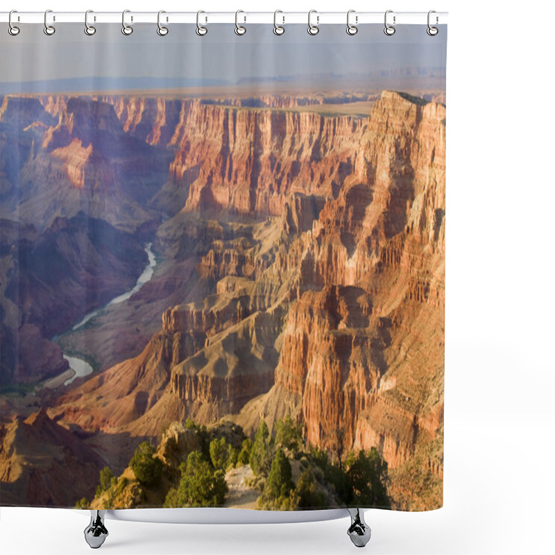 Personality  Majestic Vista Of The Grand Canyon At Dusk Shower Curtains