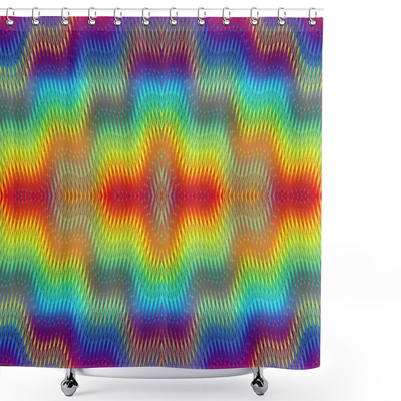 Personality  Psychodelic Pattern Shower Curtains