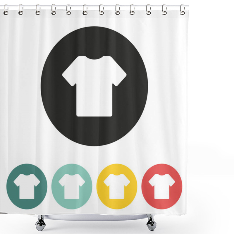 Personality  T Shirt Icon. Shower Curtains