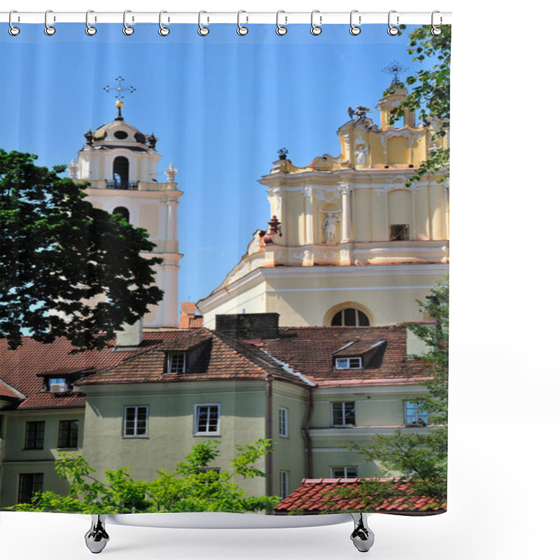 Personality  Old Town View In Vilnius Shower Curtains