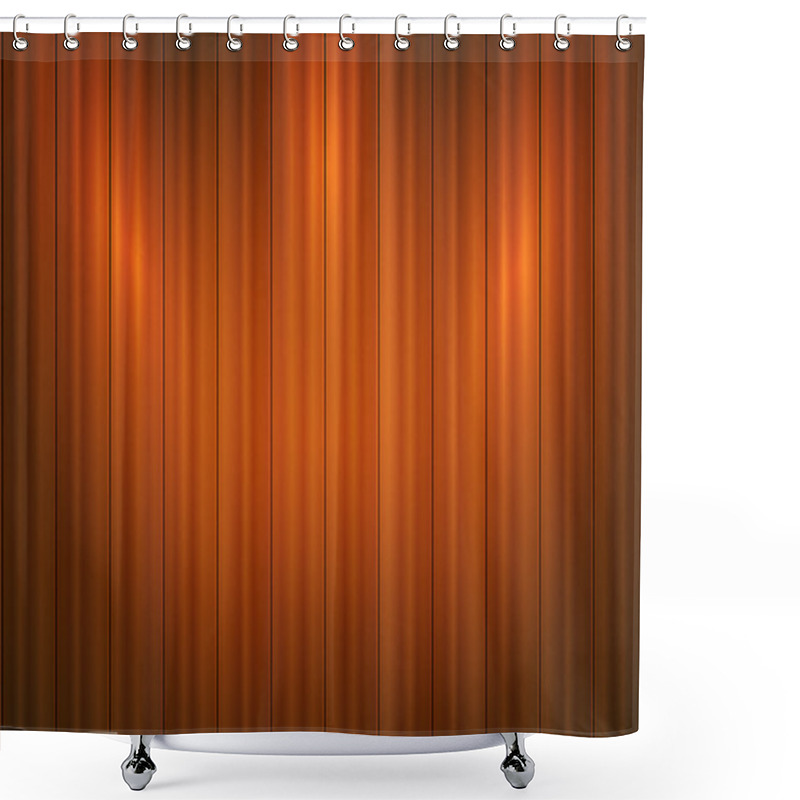 Personality  Vector Wooden Background.  Vector Illustration. Shower Curtains