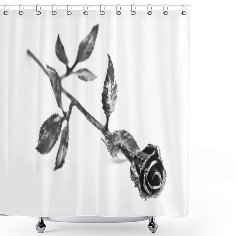 Personality  Metal Rose Shower Curtains