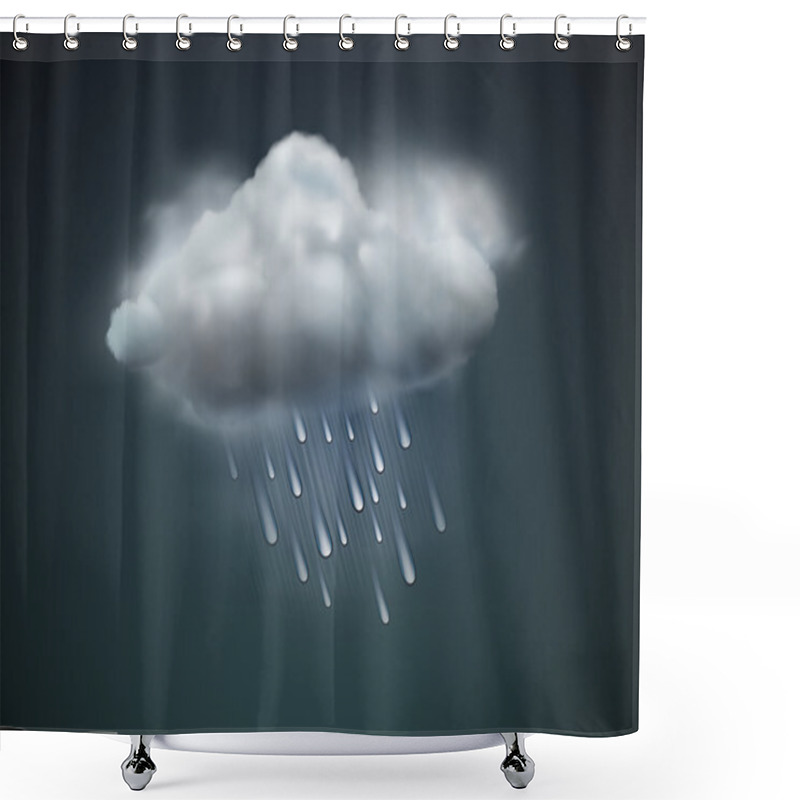 Personality  Weather Icon Shower Curtains