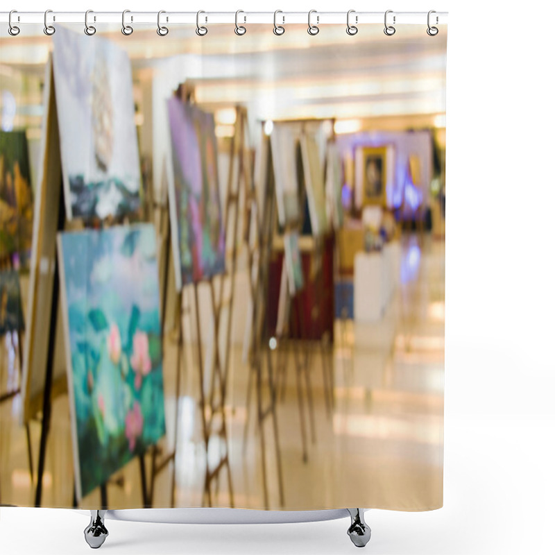 Personality  Art Gallery Painting Frame Shower Curtains