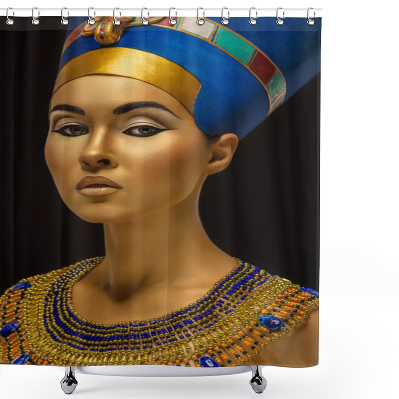 Personality  Beauty Shot In Egyptian Style Shower Curtains