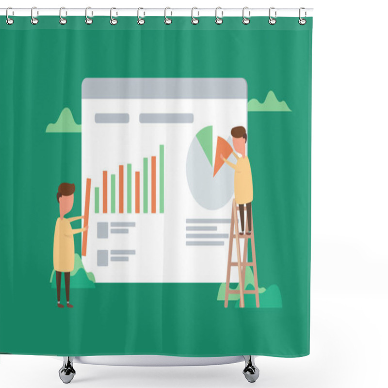 Personality  Concept Of E-commerce Shower Curtains