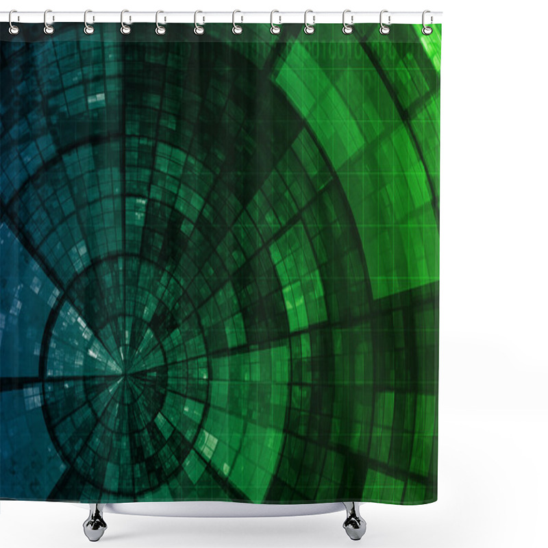 Personality  Information Technology Shower Curtains