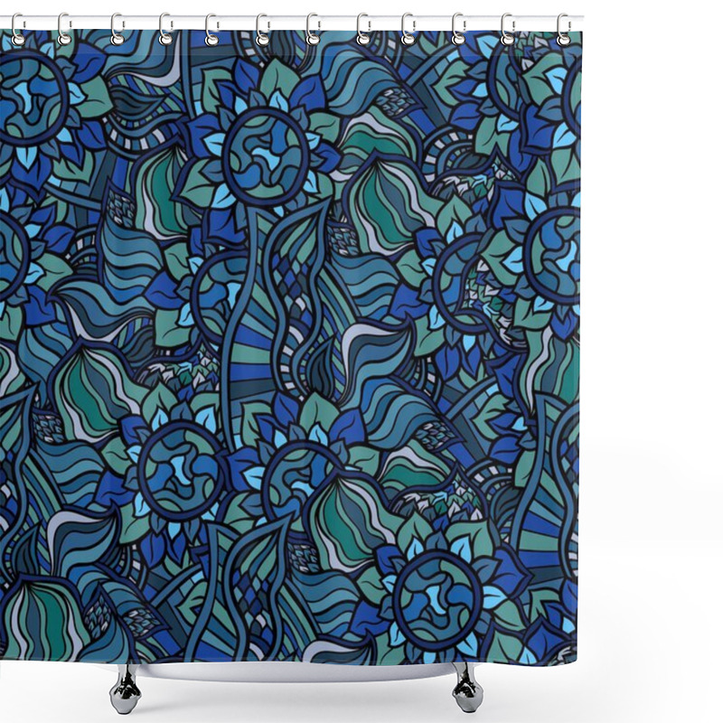 Personality  Seamless Floral Pattern Fall Season Shower Curtains