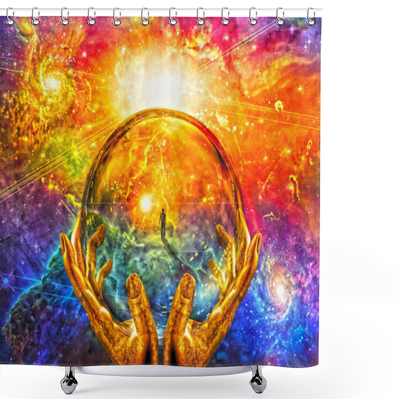 Personality  Scene Of Man Shower Curtains