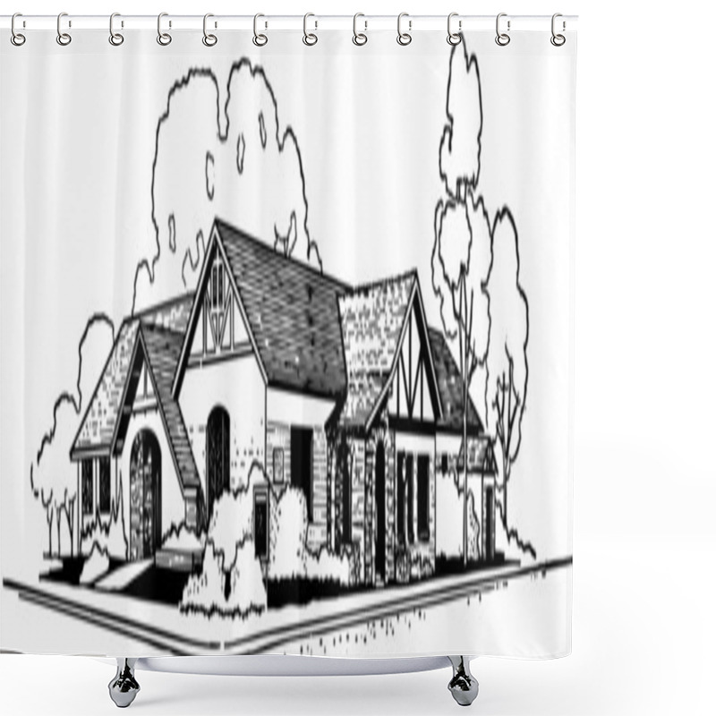 Personality  Rancher Style House Shower Curtains