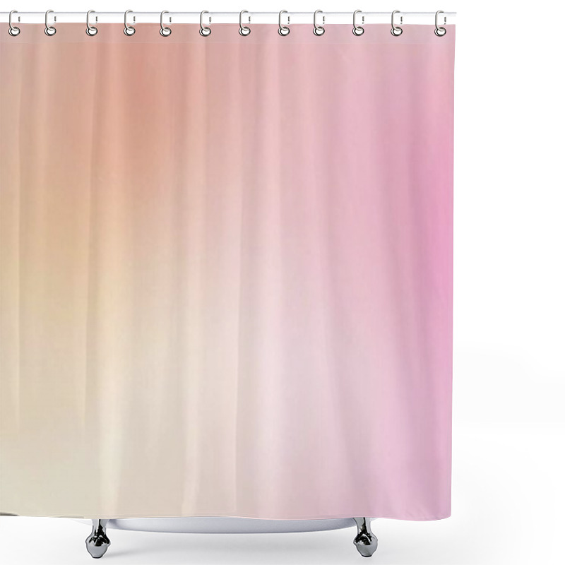 Personality  Soft Pink And Peach Gradient Minimalist Background Shower Curtains