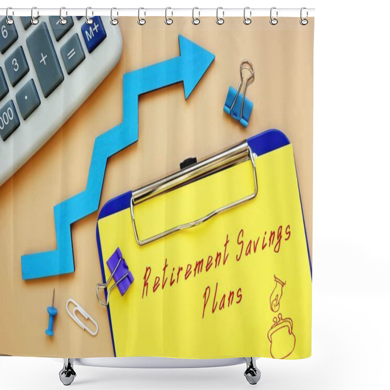 Personality  Retirement Savings Plans Phrase On The Page. Shower Curtains