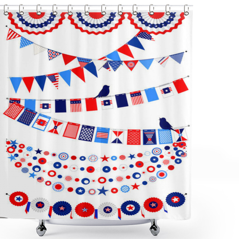 Personality  Set American Decorations Shower Curtains