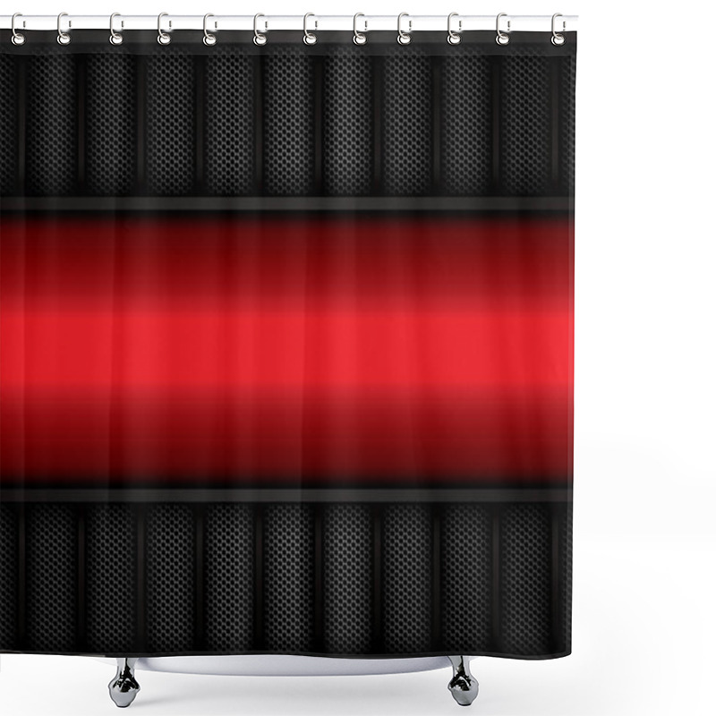 Personality  Red Abstract Background Shower Curtains