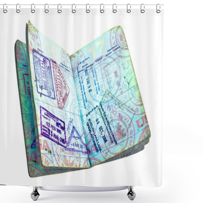 Personality  passport shower curtains