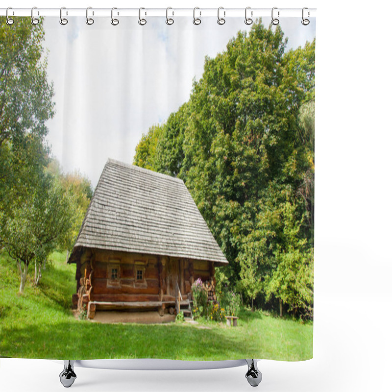 Personality  Beautiful View Of Village House Shower Curtains