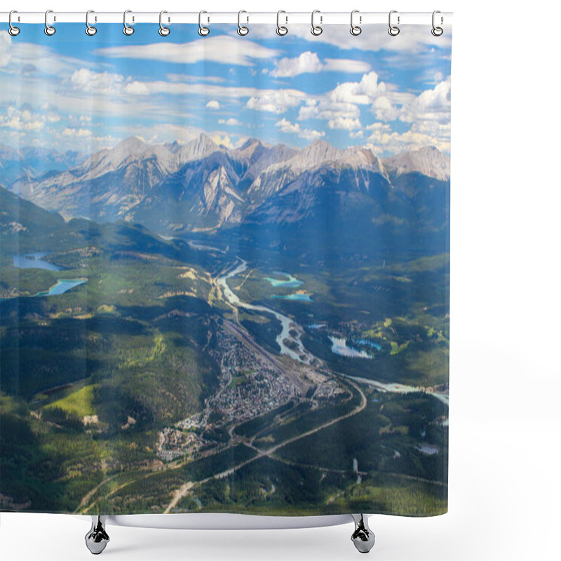 Personality  Beautiful View To Jasper Town In Jasper Nationalpark. British Columbia. Canada Shower Curtains