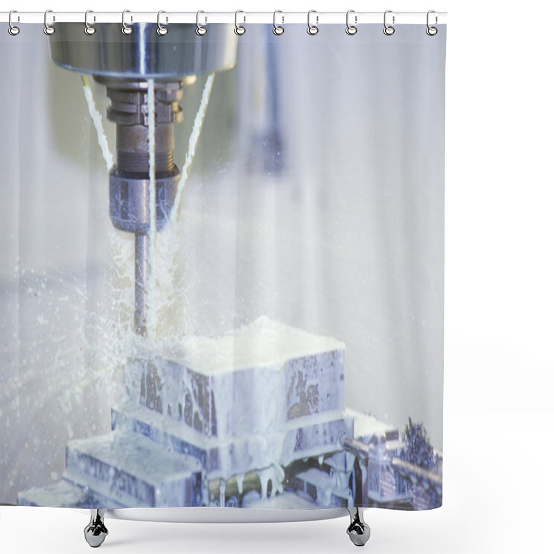 Personality  Milling Machine Shower Curtains