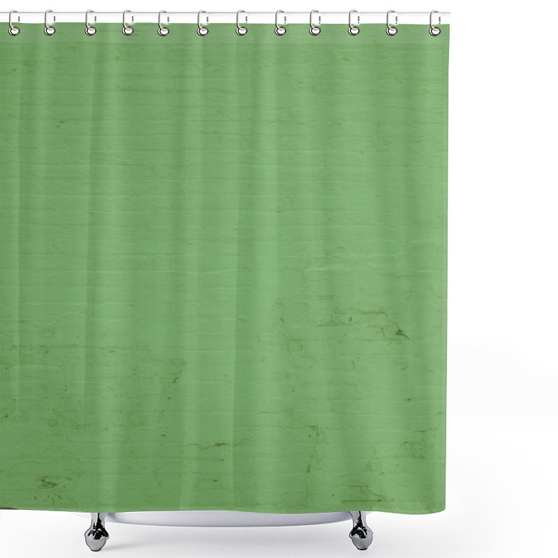 Personality  Background Stone Structure Ligt Green Shower Curtains