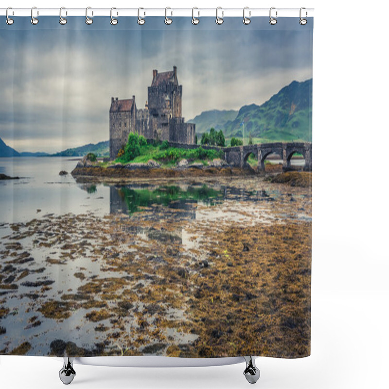 Personality  Stunning Dusk Over Loch At Eilean Donan Castle, Scotland Shower Curtains