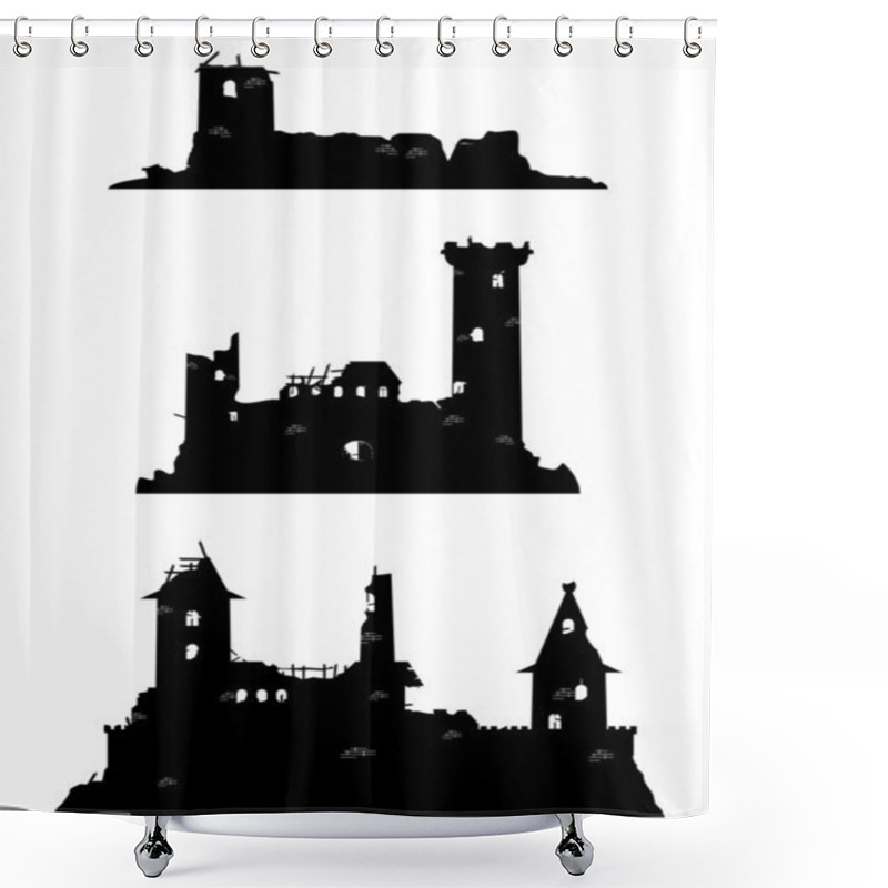 Personality  Castle Shower Curtains