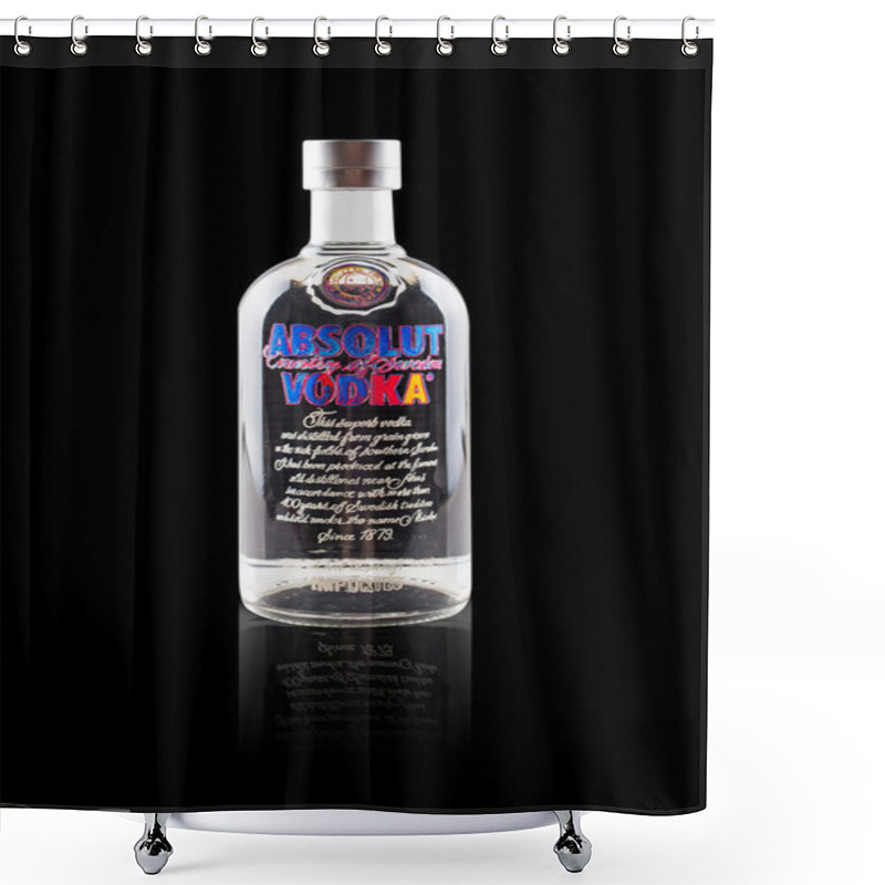 Personality  Bottle Of Swedish Vodka Absolut,andy Warhol Version. Shower Curtains