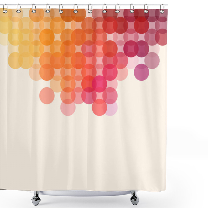 Personality  Background Of Geometric Shapes. Shower Curtains