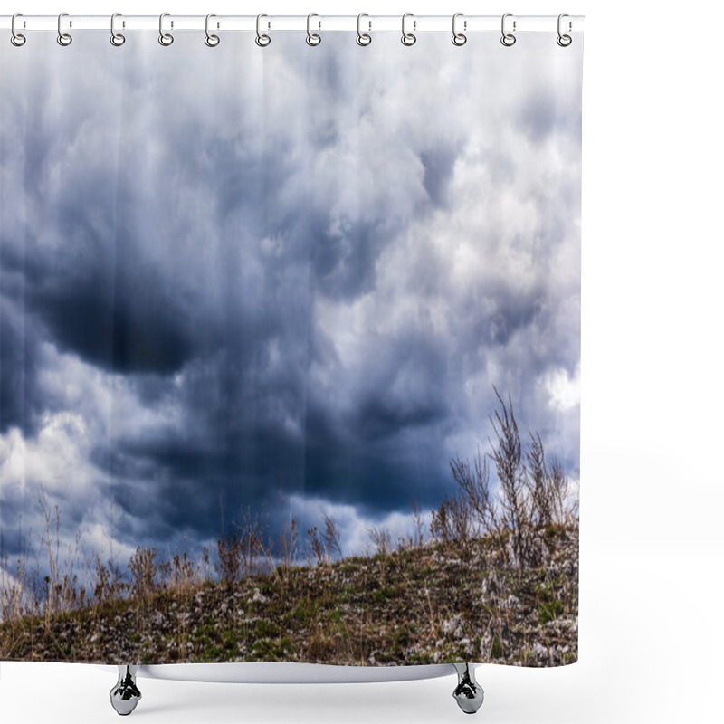 Personality  Stormy Sky Shower Curtains