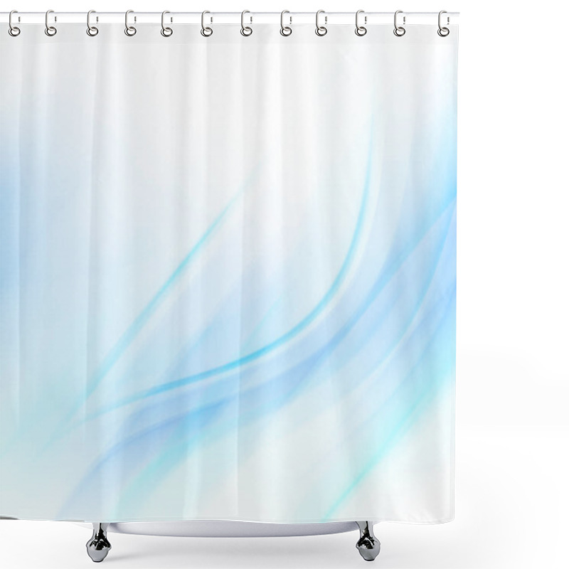 Personality  Abstract Blue Background Shower Curtains