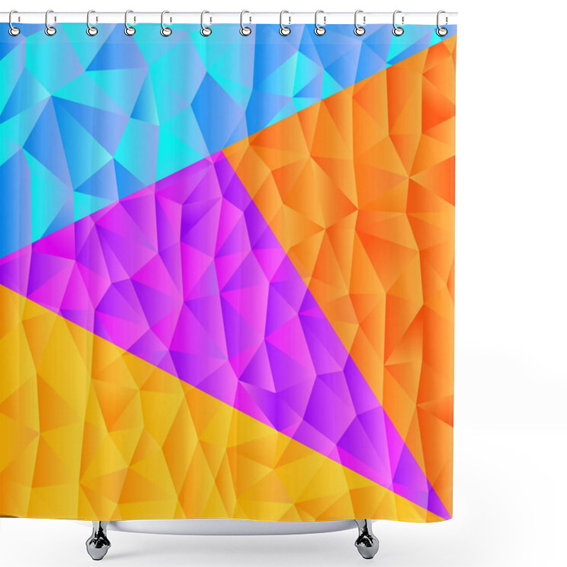 Personality  Background From Triangles Shower Curtains