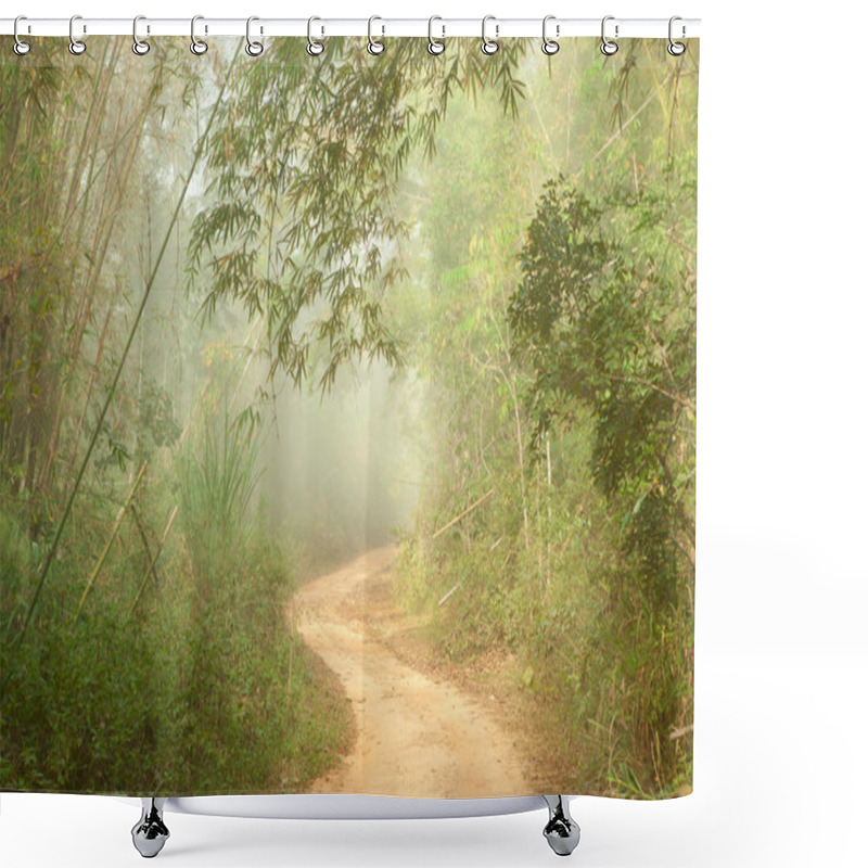 Personality  Ground Road In Jungle Near Umphang,Thailand Shower Curtains