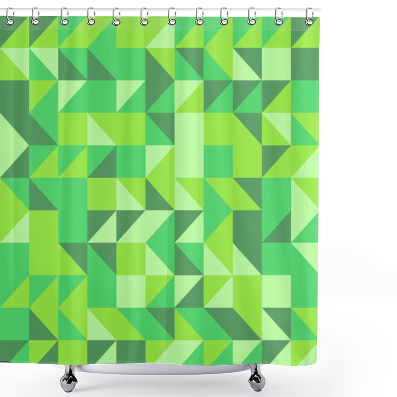 Personality  Abstract Geometric Pattern Shower Curtains