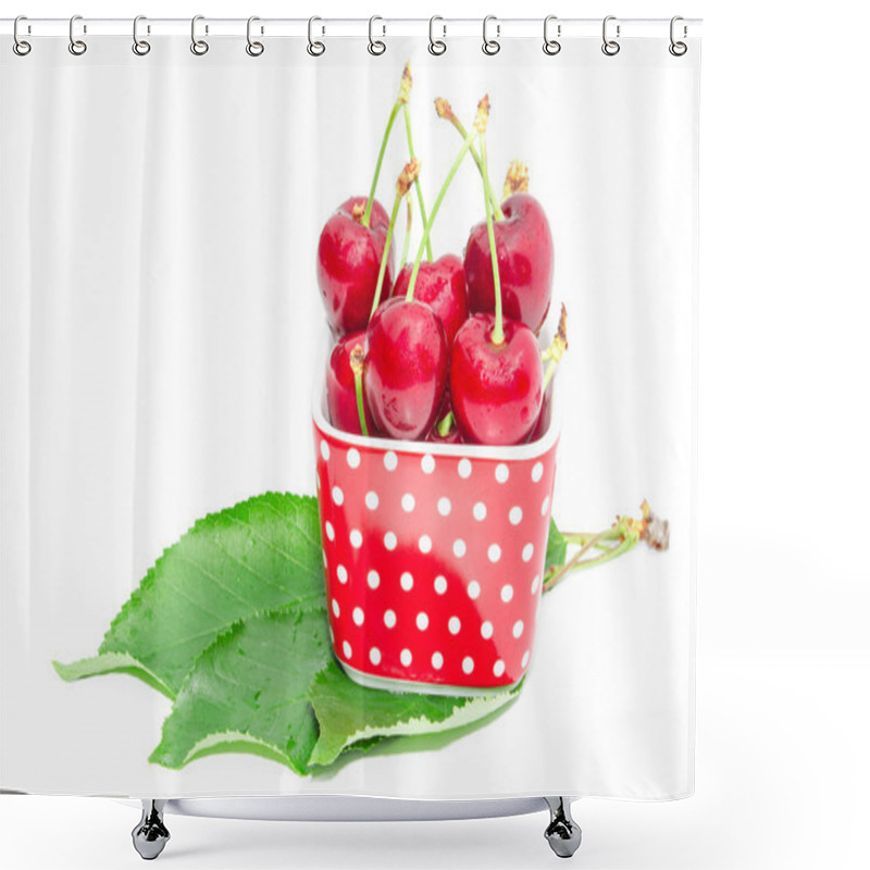 Personality  Natural Organic Summer Nutrition Big Ripe Cherry Berry Shower Curtains