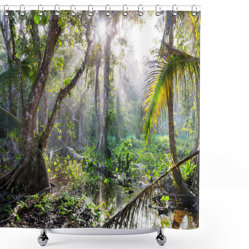 Personality  Jungle In Hawaii Nature Recreation Shower Curtains