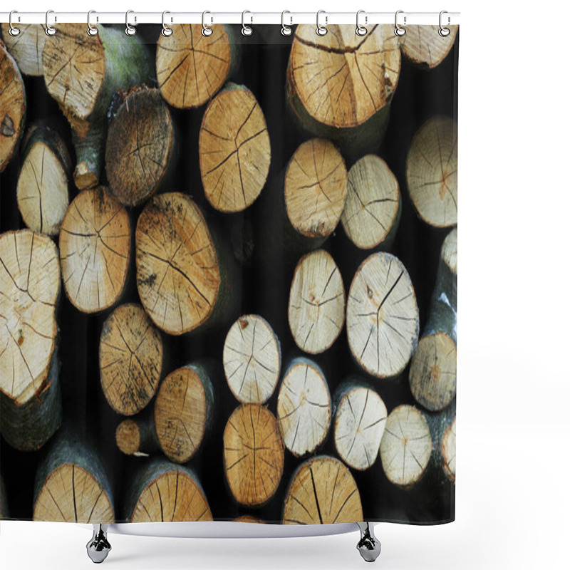 Personality  Wooden Background. Wood In The Nature. Shower Curtains